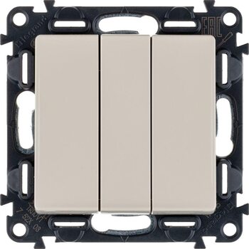 Выключатель 3-кл. СП Valena Life 10А IP20 250В 10AX с лиц. панелью винт. зажимы механизм сл. кость Leg 752503