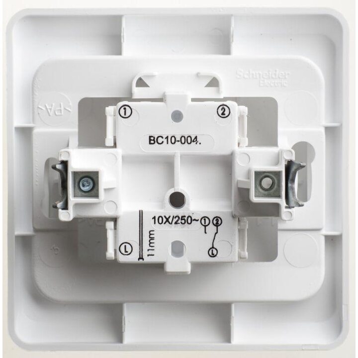 Переключатель проходной 1-кл. СП Этюд 10А IP20 бел. SchE BC10-004B