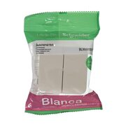 Выключатель 2-кл. ОП Blanca 10А IP20 (сх. 5) 250В с изолир. пластиной беж. SchE BLNVA105017