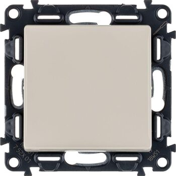 Выключатель 1-кл. СП Valena Life 10А IP20 250В 10AX с лиц. панелью безвинт. зажимы механизм сл. кость Leg 752501