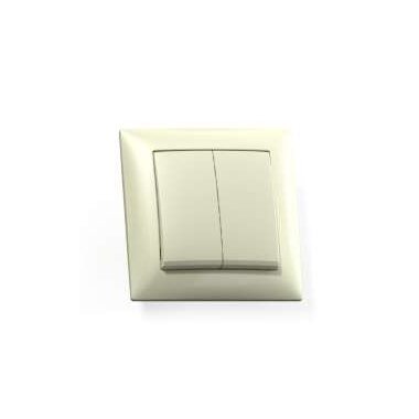Выключатель 2-кл. СП Селена 10А IP20 С510-379 сл. кость Кунцево 8143