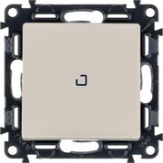 Выключатель 1-кл. СП Valena Life 10А IP20 250В 10AX с подсветкой с лиц. панелью механизм сл. кость Leg 752510