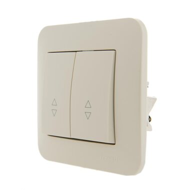 Механизм переключателя проходного 2-кл. 1п СП Karina 10А IP20 крем. LEZARD 707-0388-106