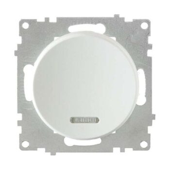 Выключатель 1-кл. СП Florence 10А IP20 с подсветкой механизм бел. (1E31701300) OneKeyElectro 2172778