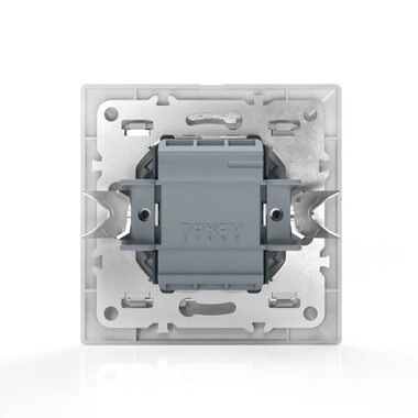 Переключатель проходной 2-кл. СП AVA 10А IP20 в сборе бел. TOKOV LIGHTTKL-AV-P2F-C01