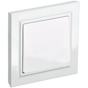 Выключатель 1-кл. СП BRITE ВСР10-1-0-БрБ 10А в сборе бел. IEK BR-V10-0-10-K01-F