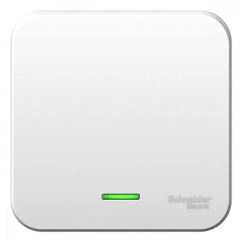 Выключатель 1-кл. ОП Blanca 10А IP20 (сх. 1) 250В с подсветкой с изолир. пластиной бел. SchE BLNVA101111