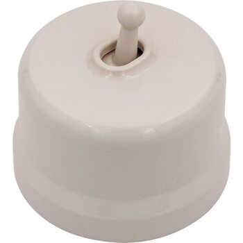 Выключатель 1-кл. (тумблерный) пластик песочн. зол. Bironi B1-230-24