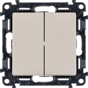 Механизм переключателя 2-кл. СП Valena Life 10А IP20 250В с лиц. панелью безвинт. зажимы сл. кость Leg 752508