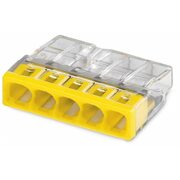 Клемма строительно-монтажная EU2.5 415 прозр. 5 отверстий TOKOV ELECTRIC TKE-EU2.5-415/C100