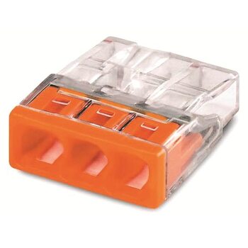 Клемма строительно-монтажная EU2.5 413 прозр. 3 отверстия TOKOV ELECTRIC TKE-EU2.5-413/C200