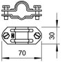 Вставка разделительная Rd8-10хRd16 оцинк. 226 8-10 FT OBO 5336007