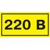 Символ "220В" 20х40 IEK YPC10-0220V-1-100
